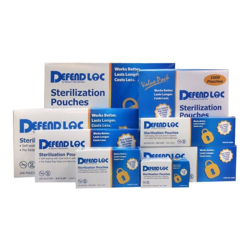Mydent DEFENDLOC PRE-FOLDED Sterilization Pouches