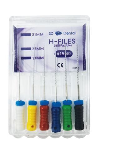 H-Files Niti 25Mm #10 Pack/6