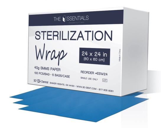 Sterilization Wrap 12 X 12 Case/1000 10 Bags/100