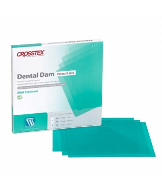 Crosstex Dental Dam, Latex, Powder-Free/Low Protein (Flavored)