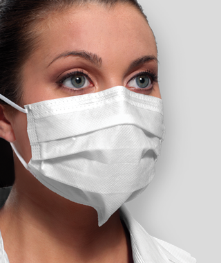 Crosstex Ultra™ Sensitive FogFree™   Earloop Mask w/Secure Fit™  Mask Technology