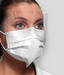 Crosstex Isofluid FogFree™ Earloop Mask w/Shield with Secure Fit™  Mask Technology