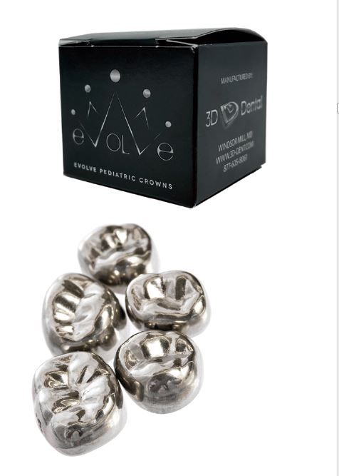 Evolve Stainless Steel Primary Molar Crowns